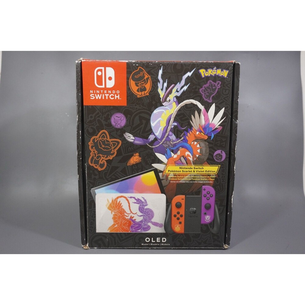 EMPTY Switch Box Only Nintendo Pokemon Scarlet and Violet OLED Console